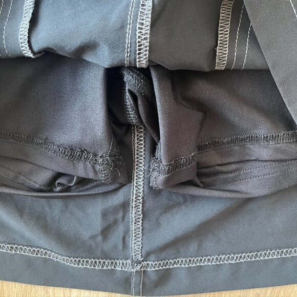 Prana Active Skort Black Dry Fit Moisture Wicking Pockets Golf Tennis Hiking 2 - Picture 8 of 9